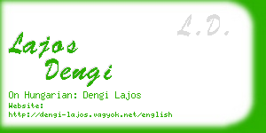 lajos dengi business card